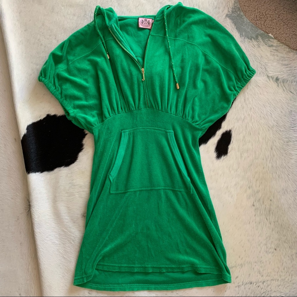 Green Juicy Couture terry cloth mini dress!